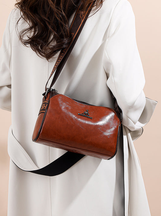 🔥【45% ZNIŻKI】👜👜2024 Zimowa nowa moda damska torba na ramię z miękkiej skóry o dużej pojemności-3827401