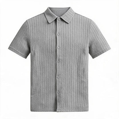 【S-3XL】🛒 Polo de verano para hombre con cuello jacquard, estilo clásico y versátil.