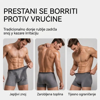 【Set od 6】Muško prozračno donje rublje od hladne svile