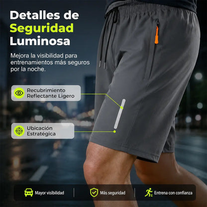 【30%OFF】👖😎【Juego de 3 piezas】【M-8XL】Shorts elásticos de secado rápido para hombre
