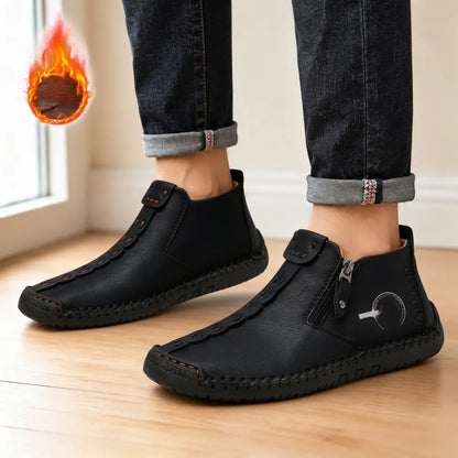 👞💥【Veľkosti 38-48】Nové zimné pánske čižmy s flísovou podšívkou, dizajn v štýle Martin Boot, teplé a pohodlné
