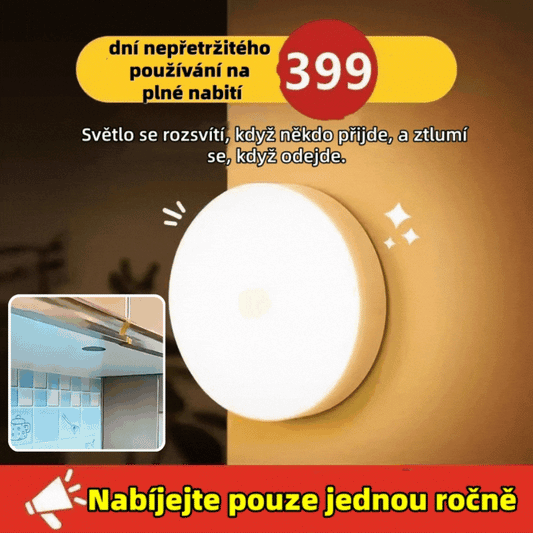 🏡💡【Kupte 2 a dostanete 2 zdarma】Inteligentní LED lampa s indukcí lidského těla, pohodlné a praktické nabíjení
