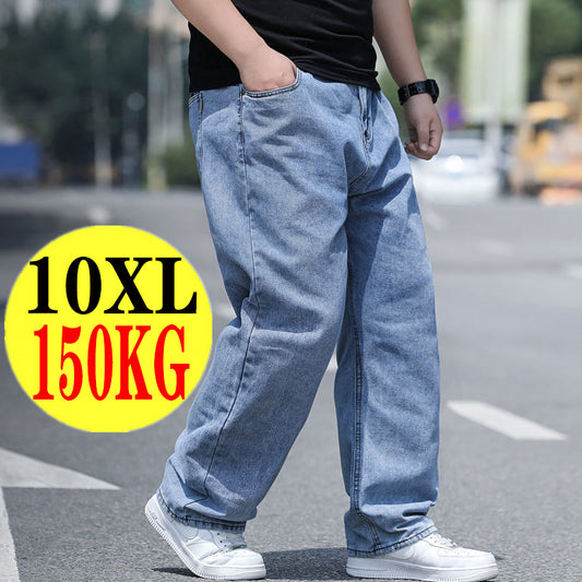 👖50% de descuento🔥【45-150 kg】Jeans de talla grande para hombre, corte ancho, elásticos y cómodos. ✅️Pago contra entrega