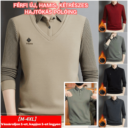 🔥🔥【50% zniżki】【M-4XL】Męski dwuczęściowy top z kaszmiru premium, ciepły i wszechstronny