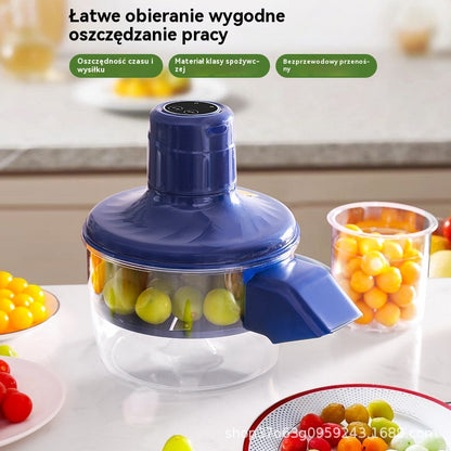 🔥🍇【Bestseller】W pełni automatyczna elektryczna obieraczka do owoców, zielonych winogron i czosnku