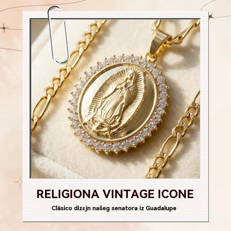 🔥【Kupite jedan, dobijte jedan gratis】Privjesak Majke Marije, pozlaćeni nehrđajući čelik