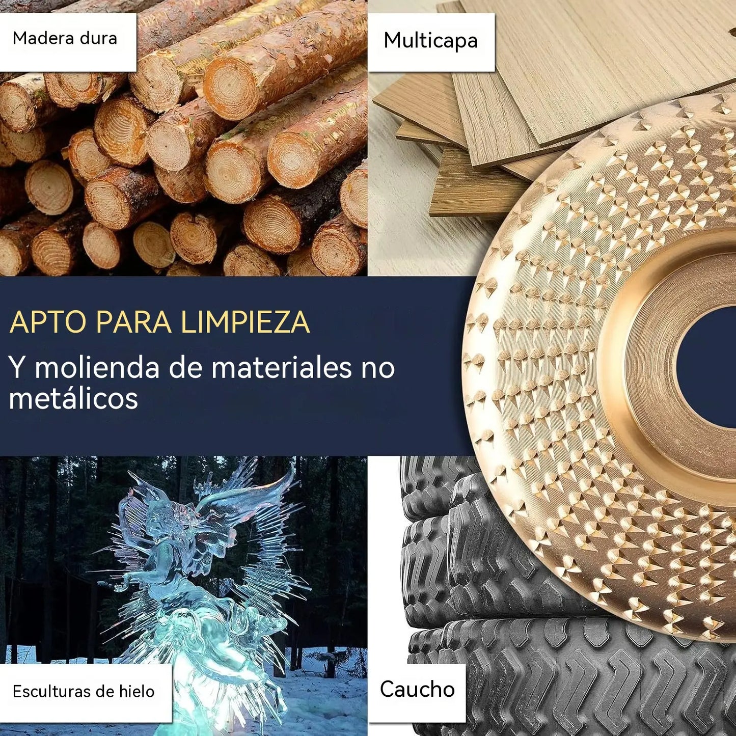 ⚙️🧰【3 piezas】 Disco multifuncional para dar forma a la lijadora angular para madera ✅️Pago contra entrega