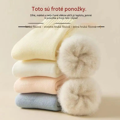 🔥🧦 【Balenie 6 párov】Zimné zateplené vlnené ponožky - extra hrubé, teplé a vysoko elastické