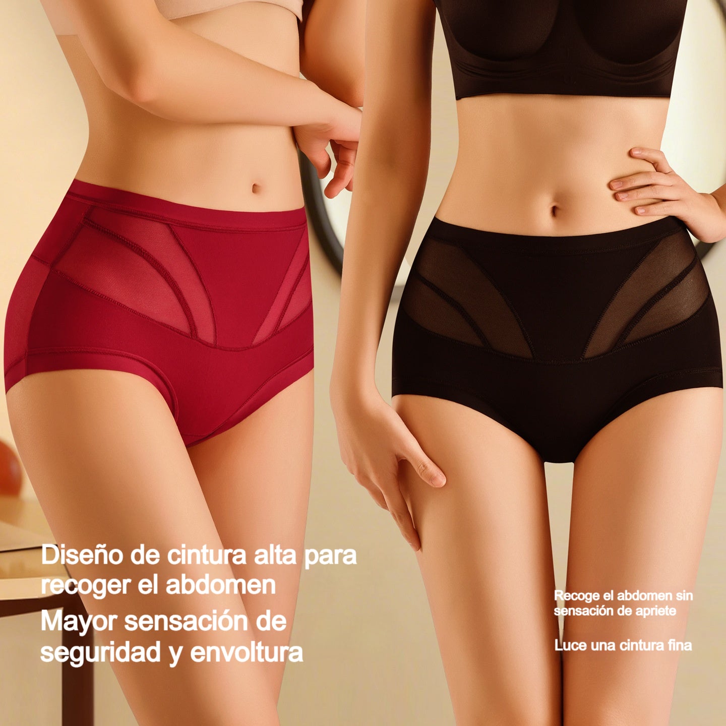 🍑 Ropa interior moldeadora de cintura alta: ¡Levanta y aplana el abdomen en segundos! ✨