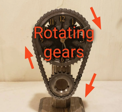 🔥【Kup 1 dostań 1 za darmo】Zegar z obracającymi się kołami