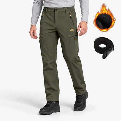🔥⛄【M-6XL】Pánske zimné outdoorové nohavice s flísovou podšívkou – teplé a vetruodolné
