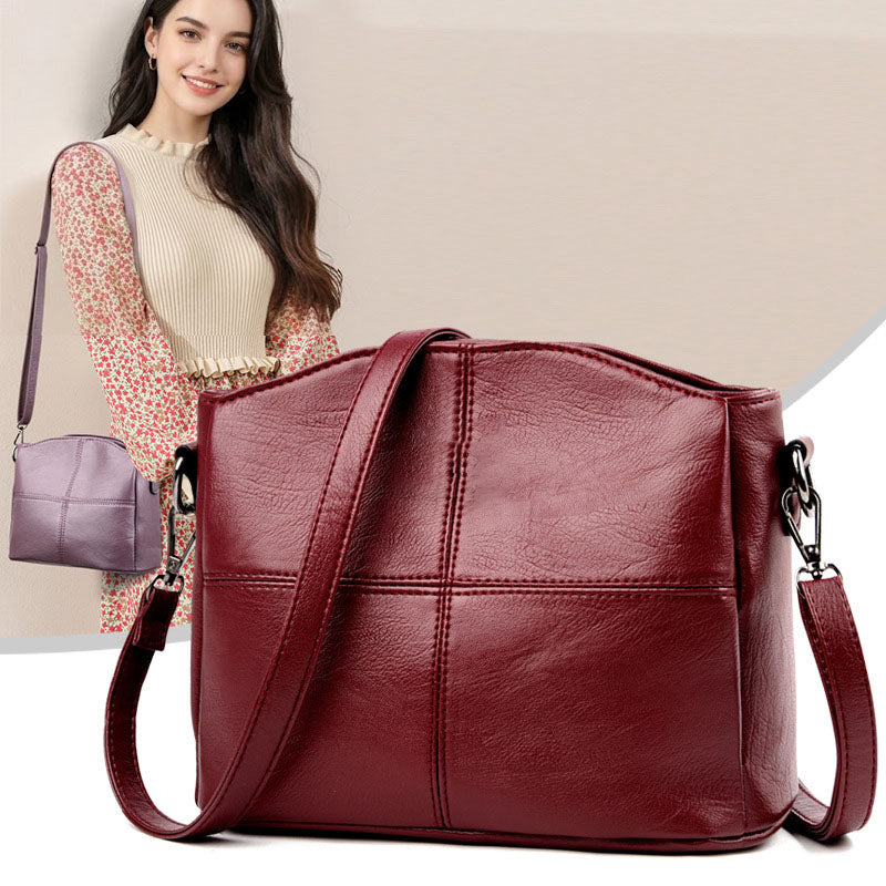 🔥👜👜 Bolso de hombro de cuero genuino de nuevo estilo, retro hecho a mano, moderno y versátil.