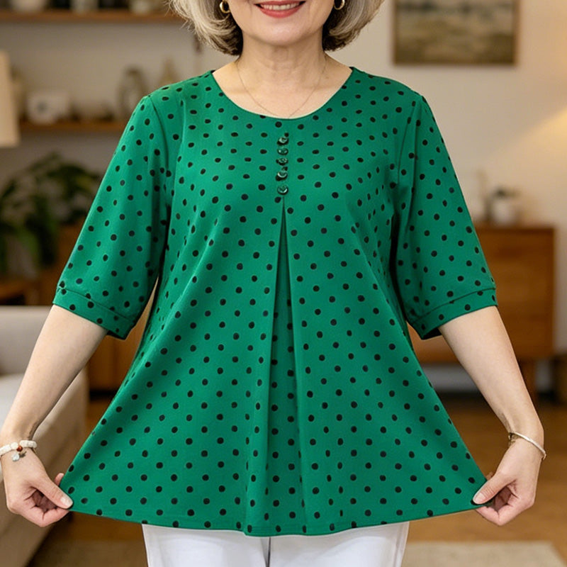 ✨【50% de Descuento】💞【L-5XL】Nueva camisa de otoño 2026 con estampado de lunares
