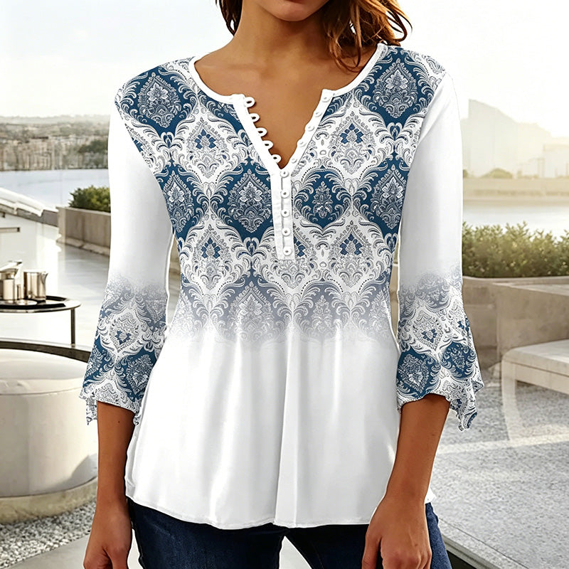 😍【Último día – 50% de descuento!】Camiseta de mujer con escote en V [S-5XL]
