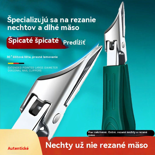 🔥💅✂️ 【50 % zľava, Kúpte 1 a dostanete 1 zadarmo】 kliešte na nechty s protišmykovou úpravou a 25° skoseným ostrím (sada 3 kusov)