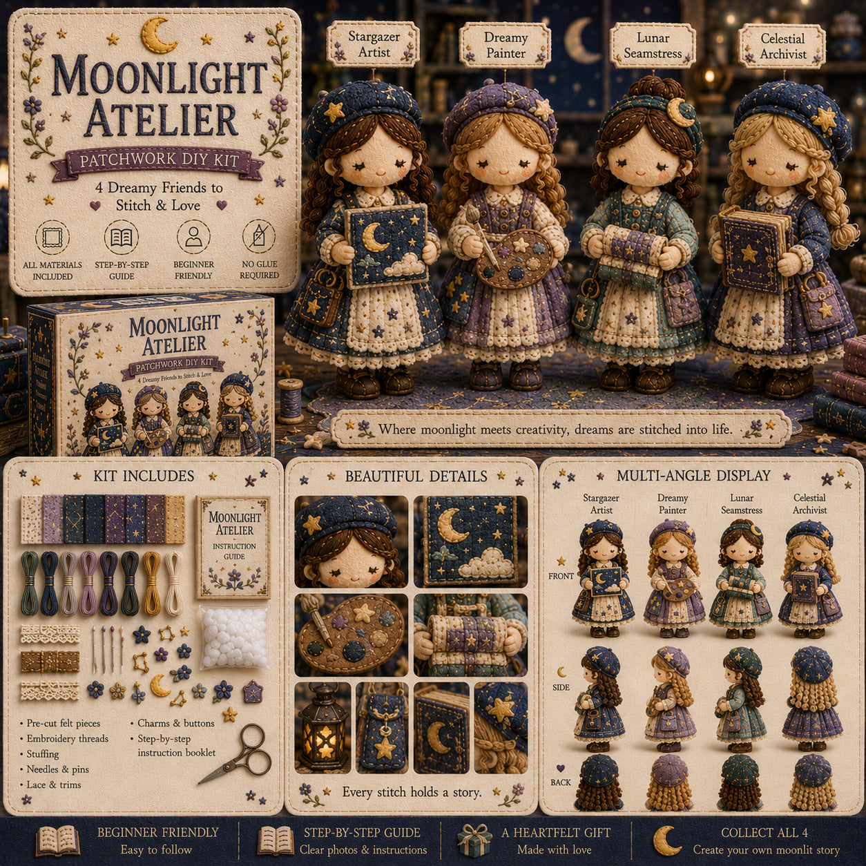 🎁Zadnji dan: Iskoristite popust od 50%! 🧵Minijaturni set patchworka iz serije Miniature World.