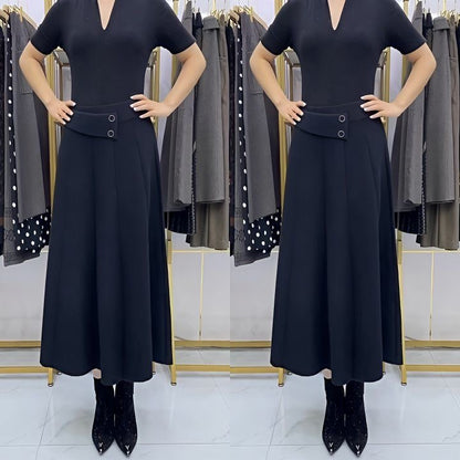 👗🎀【Płatność przy odbiorze】【S-4XL】Spódnica midi z wełny na jesień/zimę