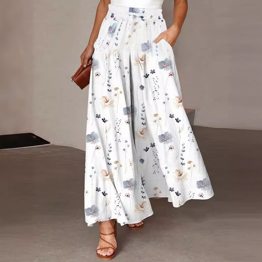 ✨✨Pantalones de mujer de pierna ancha con cintura elástica, nuevos para el verano.✅️Pago contra entrega