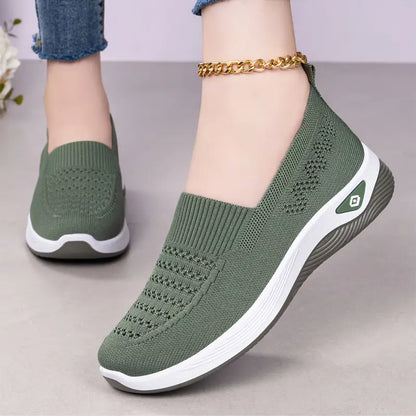 【oferta flash】Zapatillas casuales de malla elástica: estilo sencillo, cómodas para el uso diario, tallas 36-43.