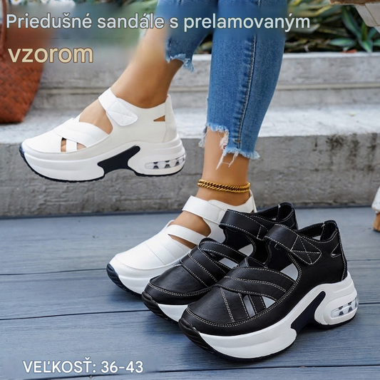 [Veľkosti 36-43] Ergonomicky tvarované sandále na korekciu držania tela - polstrovaná podrážka zabraňuje únave nôh.