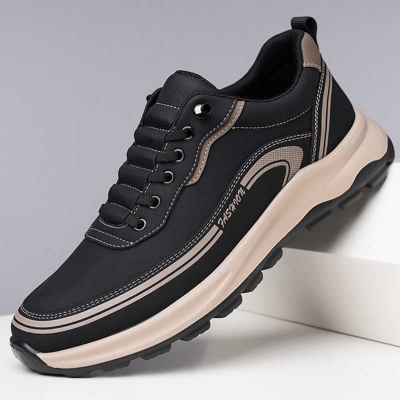 🔥👟【50% de descuento】【Tallas 39-45】Zapatillas de piel impermeables y resistentes a las manchas con suelas suaves y cómodas