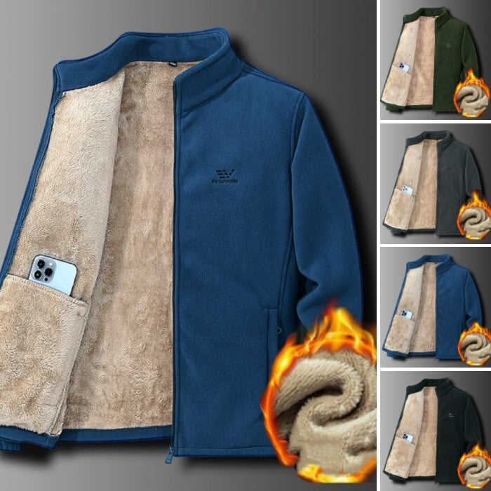 💥👍【M-5XL】 Jesienna i zimowa wyściełana i pogrubiona ciepła, luźna kurtka męska odzież męska