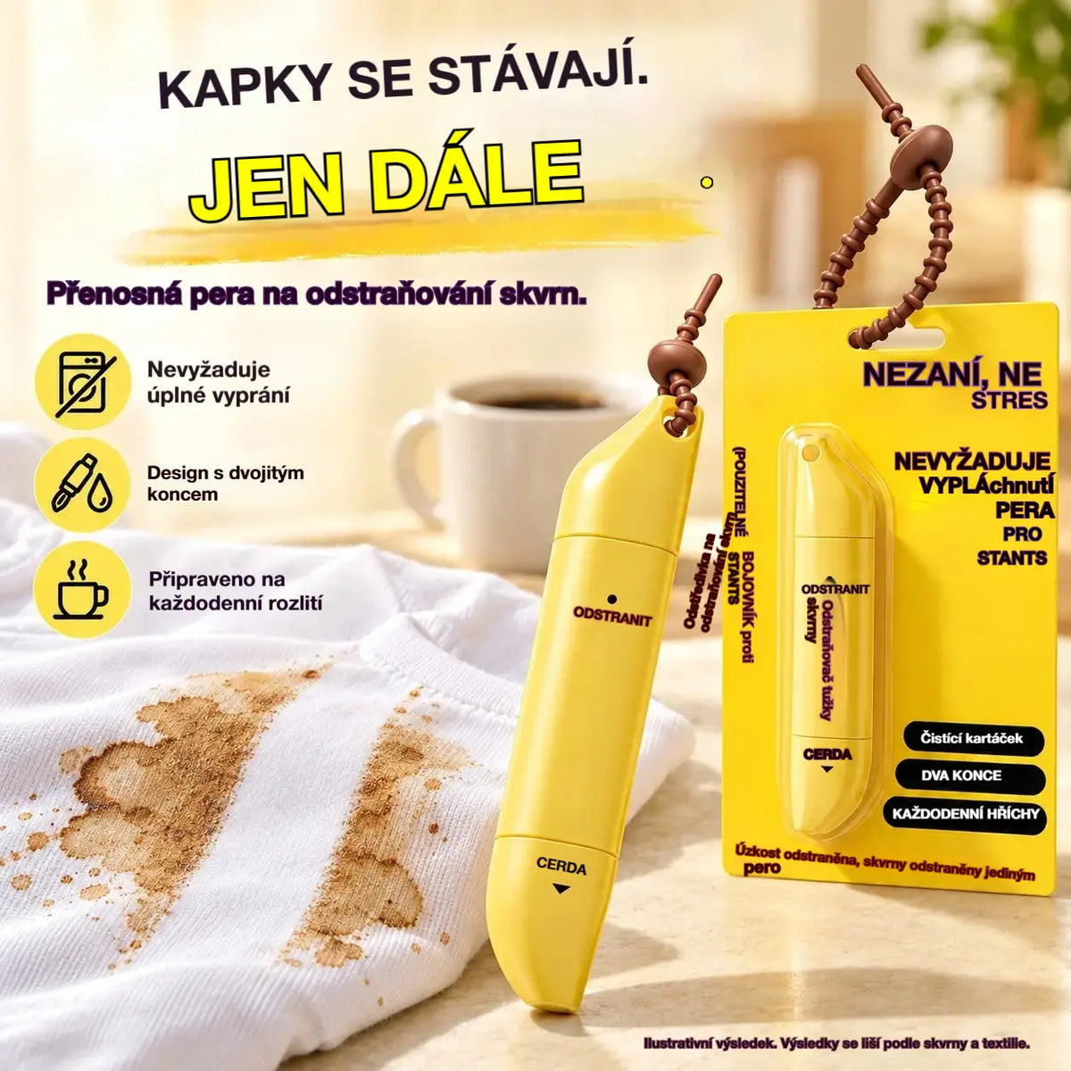🔥【Kúp jeden, druhý dostaneš zadarmo】🧼 Prenosné obojstranné pero na odstraňovanie škvŕn ✨ Núdzový nástroj na čistenie oblečenia