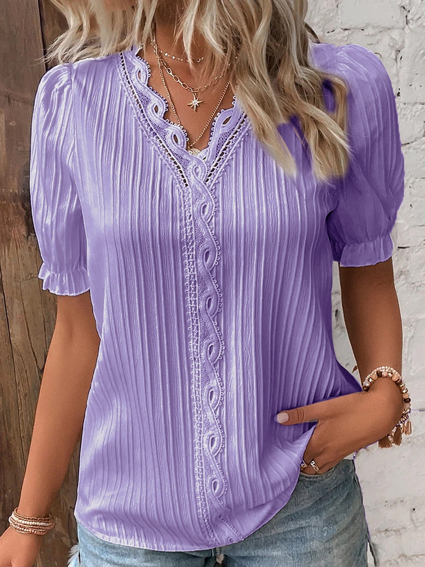 💕 💕【S-5XL】Letnia nowa stylowa damska casualowa koszulka z bawełny i lnu