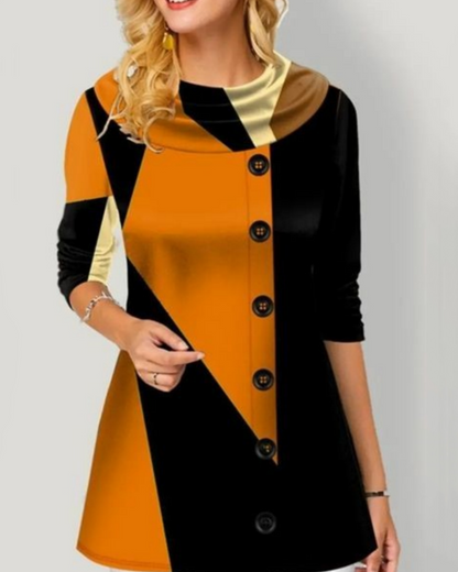 🔥🎄【S-5XL】2024 Nowy Świąteczny Ciepły Bawełniany Wygodny Casual Drukowany Modny damski top z długim rękawem-3840656
