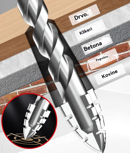 🥇Sedma generacija ekscentričnog svrdla od super tvrdog volframovog čelika s nazubljenim rubom, Oštro i izdržljivo❤️【3+4+5+6+8+10+12mm】