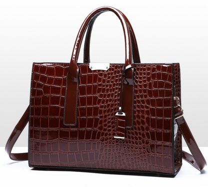 👜💫 Nowa modna torebka z imitacją krokodyla z 2025 roku o dużej pojemności – elegancka i praktyczna💼🌟