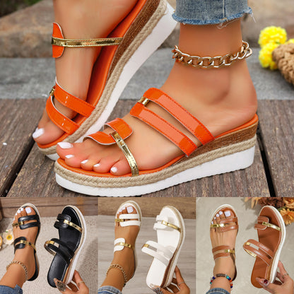 🔥✨【Specjalne lato】👡2025 Lato Nowe Proste Modne Casualowe Wysokiej Jakości Damskie Sandały