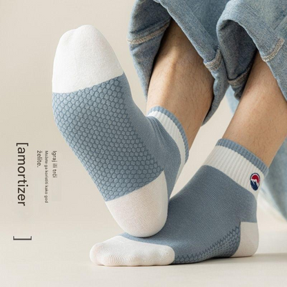 🧦💥【Plaćanje pouzećem】【10 pari】🧦🌈Muške prozračne sportske čarape do sredine teleta koje upijaju znoj