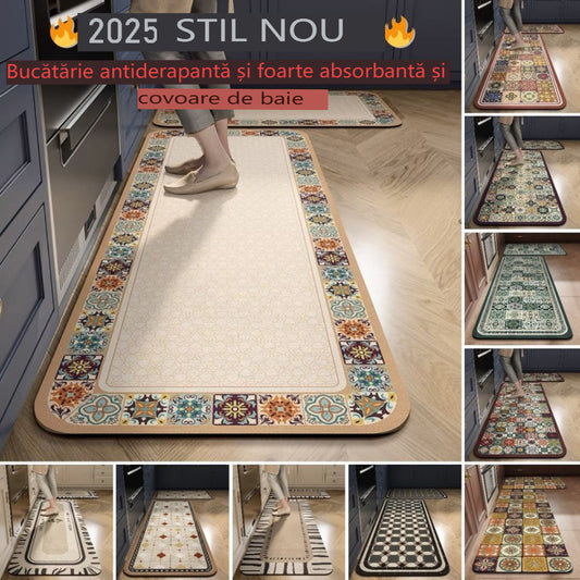 💥💥💥【40*60+40*120cm】【Tylko teraz: -40%】Maty antypoślizgowe i bardzo chłonne do kuchni i łazienki