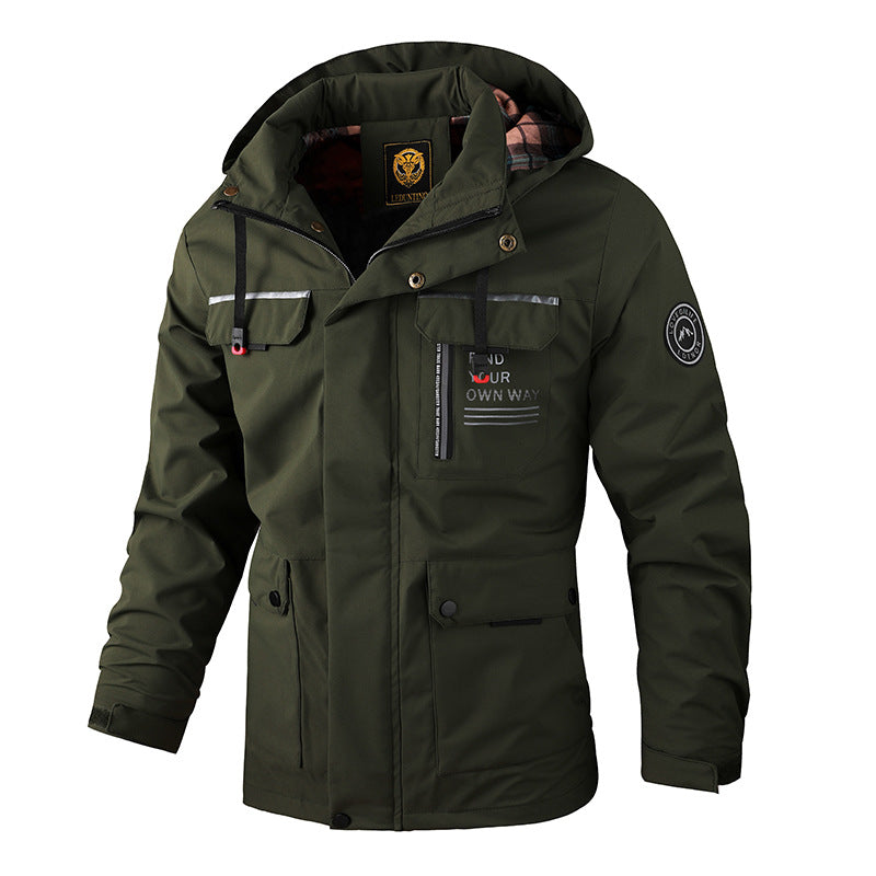 🔥⛄【M-6XL】✨🎉Nová pánská teplá, větruodolná a nepromokavá bunda na podzim/zimu