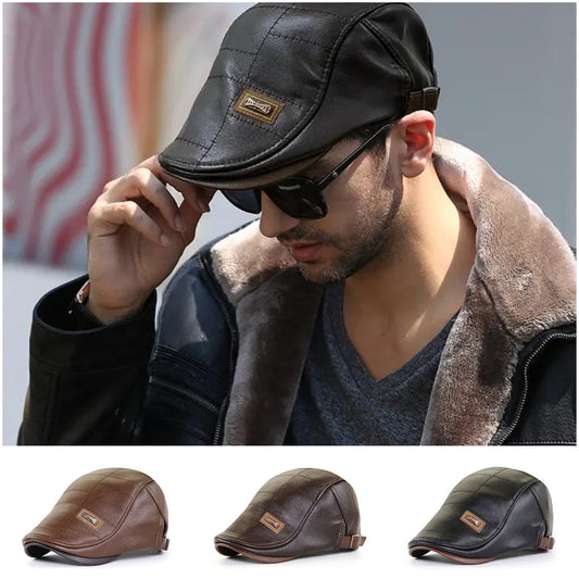 🔥【Gorąca wyprzedaż】Retro wysokiej jakości skórzany beret