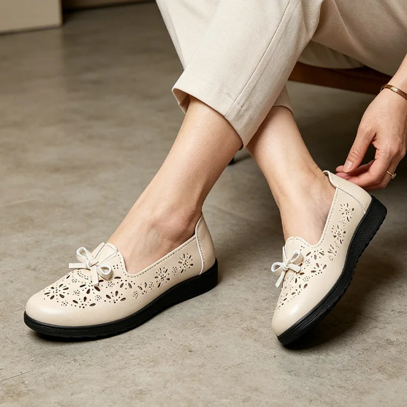 [Descuento por tiempo limitado] Zapatos de piel suave para mamás: transpirables y cómodos, tallas 35-41