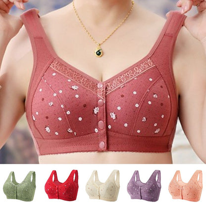 💟【Kup 1, otrzymaj 1 gratis】💌[45-100 kg] Osoby w średnim wieku i starsze bez stalowego pierścienia plus size wygodny koronkowy biustonosz typu kamizelka