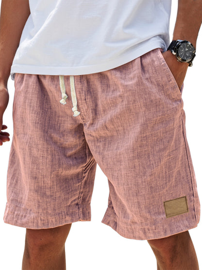 ⏳🔥【Último día al 50%】👖 【S-5XL】【55-110 kg】Pantalón corto casual hombre 2026 efecto lino con cordón (tallas grandes).