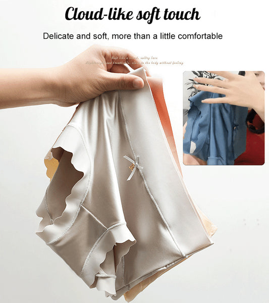 🩲(1 zestaw 6 sztuk) Damskie, duże, bezszwowe, miękkie, oddychające majtki z wysokim stanem_3625732