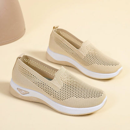 🌸【Nuevo producto】🤍【36-41】Zapatos casuales de malla suaves y transpirables, fáciles de poner y quitar.