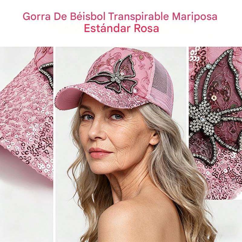🎁✨🧢 Gorra de béisbol con lentejuelas y pedrería | Brillante y ajustable