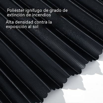 🚗【Juego de 4 piezas】 Cortina parasol con riel deslizante para ventana de coche y aislamiento térmico
