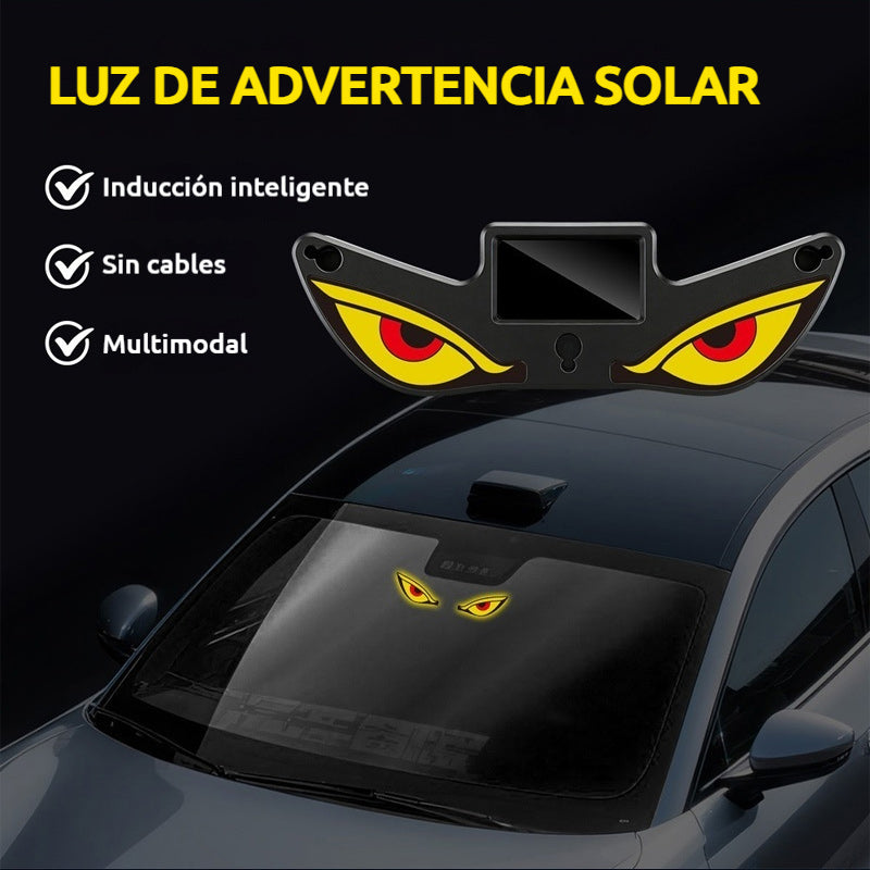 💥【Wyprzedaż -50% hit】💥🚨 Luz de advertencia solar ojo diabólico LED | ☀️ Solar, con sensor de luz, para camiones y furgonetas
