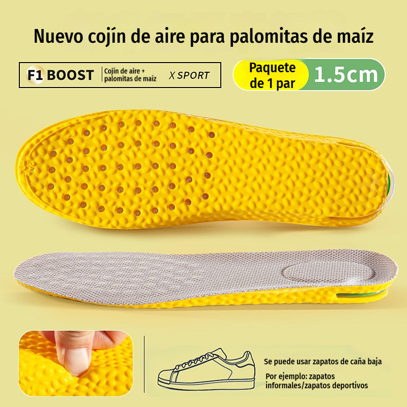 💥【Compra uno y llévate otro gratis】2 pares por 24 euros 👟Plantillas cómodas con cojín de aire y efecto de aumento de estatura 📈