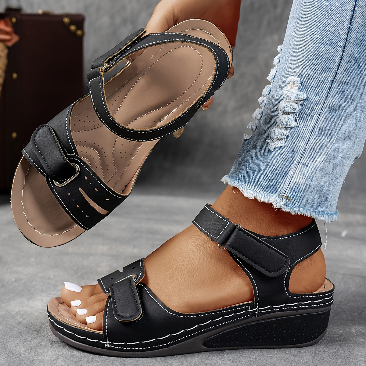 🌷💌【36-43】👡 Nowe letnie damskie wygodne sandały na grubej podeszwie
