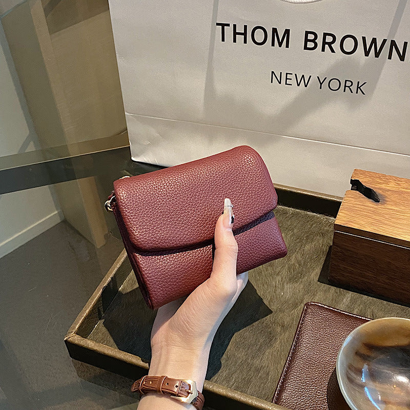 🔥✨【⏰ Ограничена времева оферта】Унисекс портфейл от естествена кожа, текстура Pebble, с RFID защита 🔥