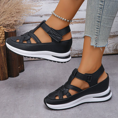 👡【Gorąca letnia oferta🎉】【35-43】2025 Casualowe sandały damskie na grubej podeszwie | Antypoślizgowe, wygodne — Ostatni dzień promocji! 🎁