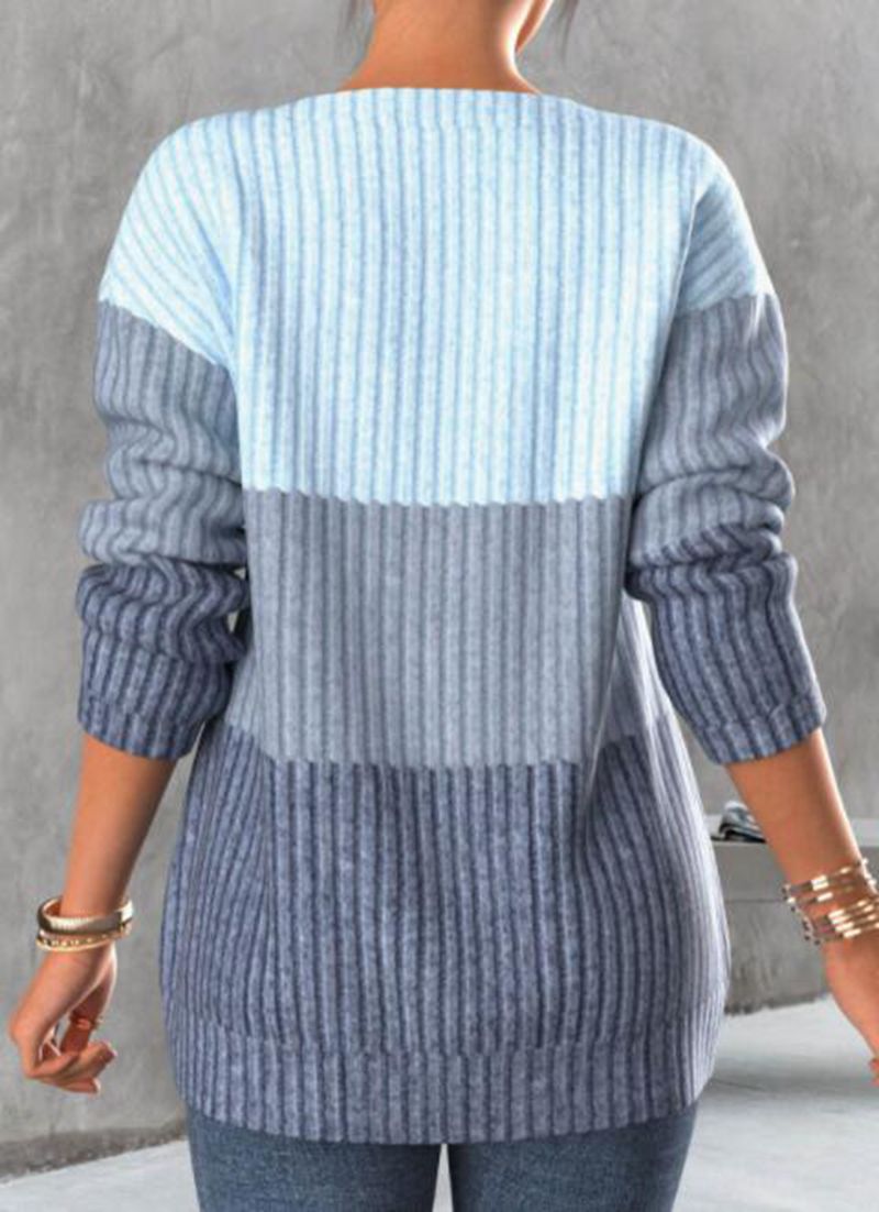 🔥🔥💟【SLEVA 45 %】Nové zimní svetry, barevně sladěný design, teplé a módní