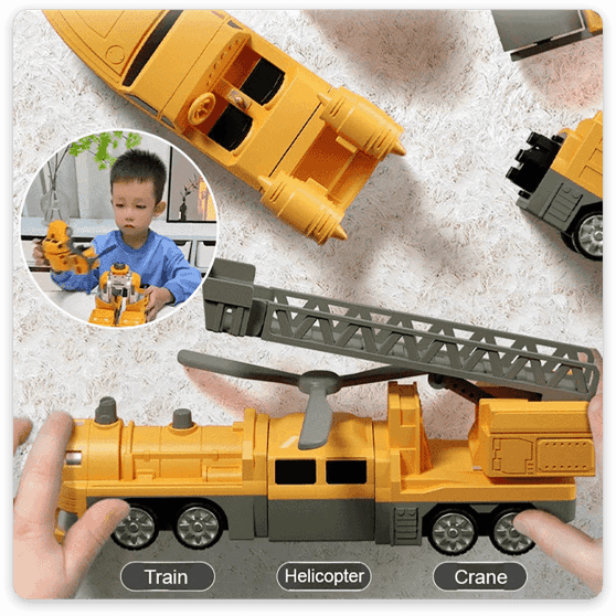 🎁👶【50% OFF】【16ks】Magnetické stavební bloky, vzdělávací hračky Transformers